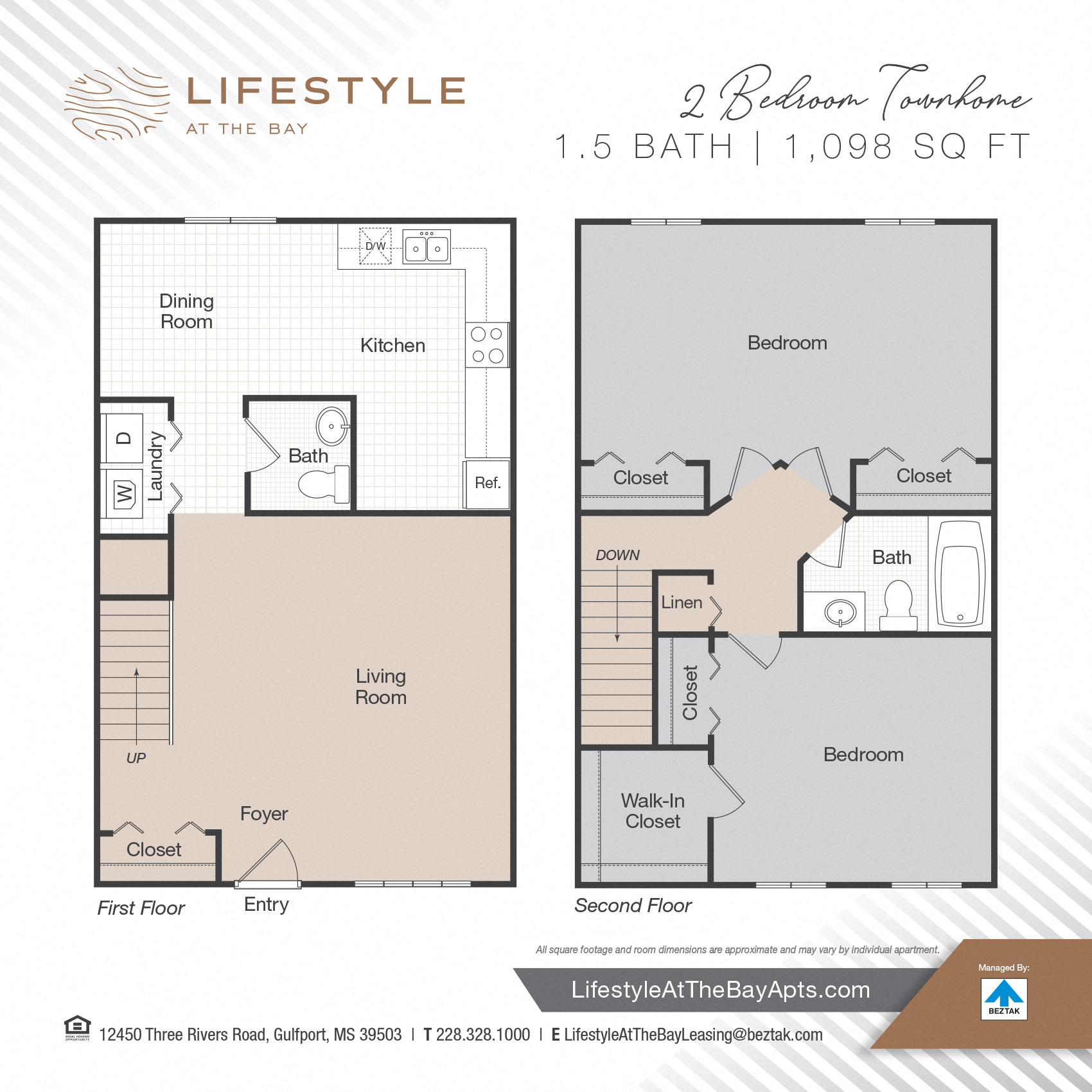 Two Bedroom floor plan